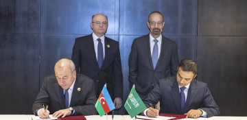 Azerbaijan`s Energy Ministry, Saudi ACWA Power sign MoU