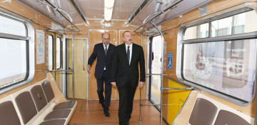 President Ilham Aliyev viewed conditions created at Bakmil station of Baku Metro after major overhaul