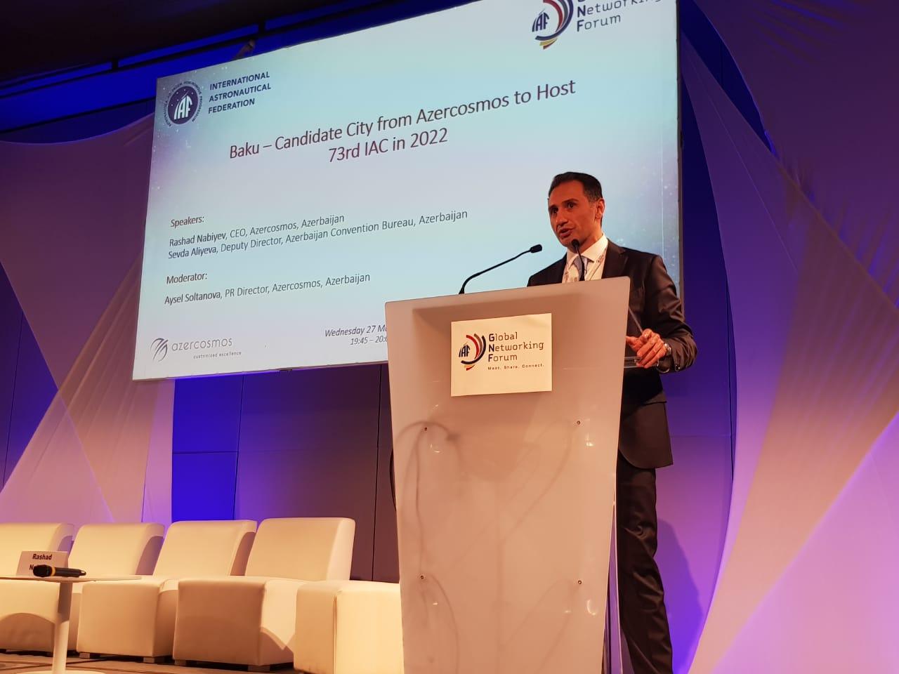 Baku may hold International Astronautical Federation’s events