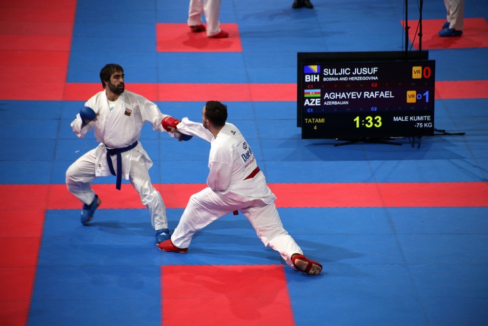 Azerbaijan`s Aghayev reaches final of European Karate Championships