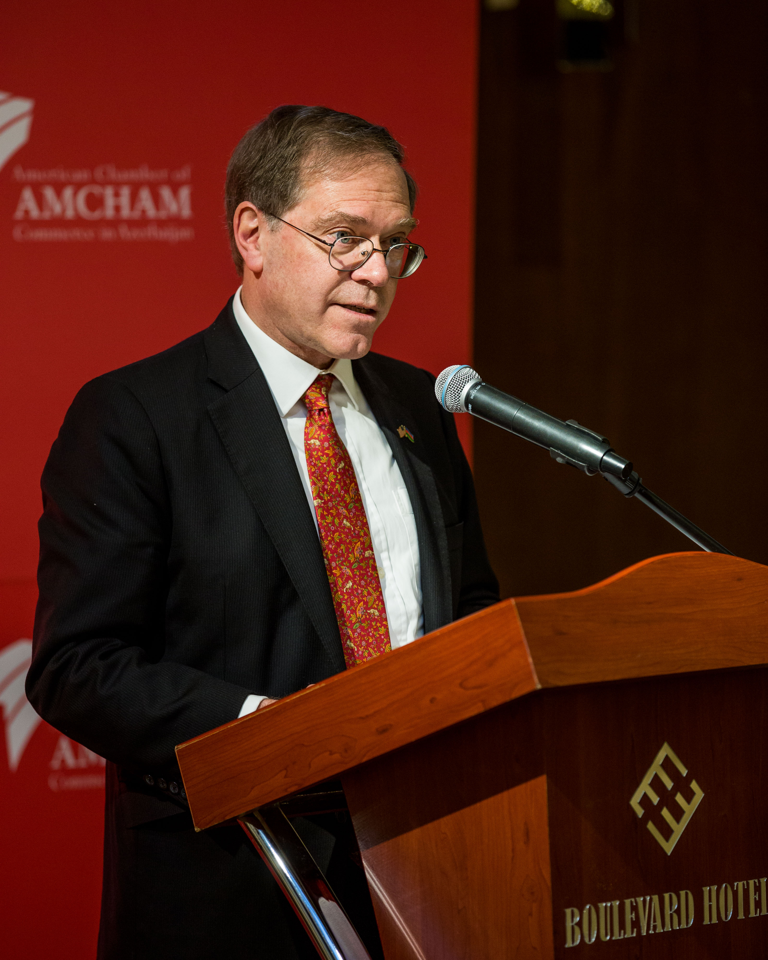 New U.S. ambassador to Azerbaijan addresses monthly luncheon of AmCham