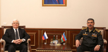 Azerbaijani defense minister meets Russian ambassador 