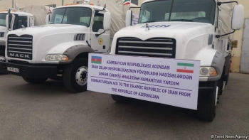 Iran receives humanitarian aid sent on Azerbaijani president's instruction 