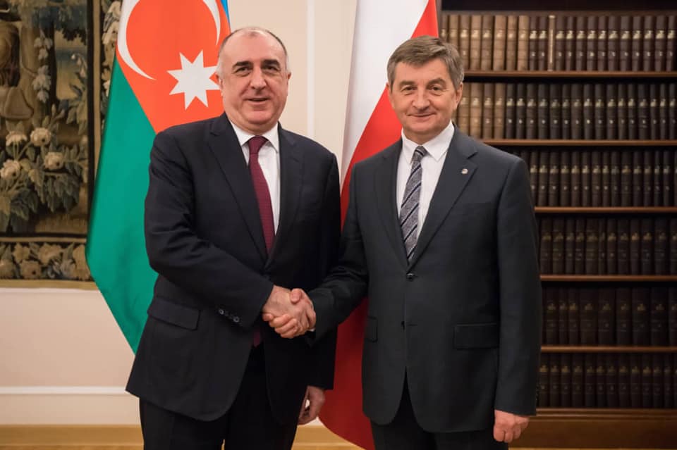 Elmar Mammadyarov meets Marshal of the Sejm of Poland