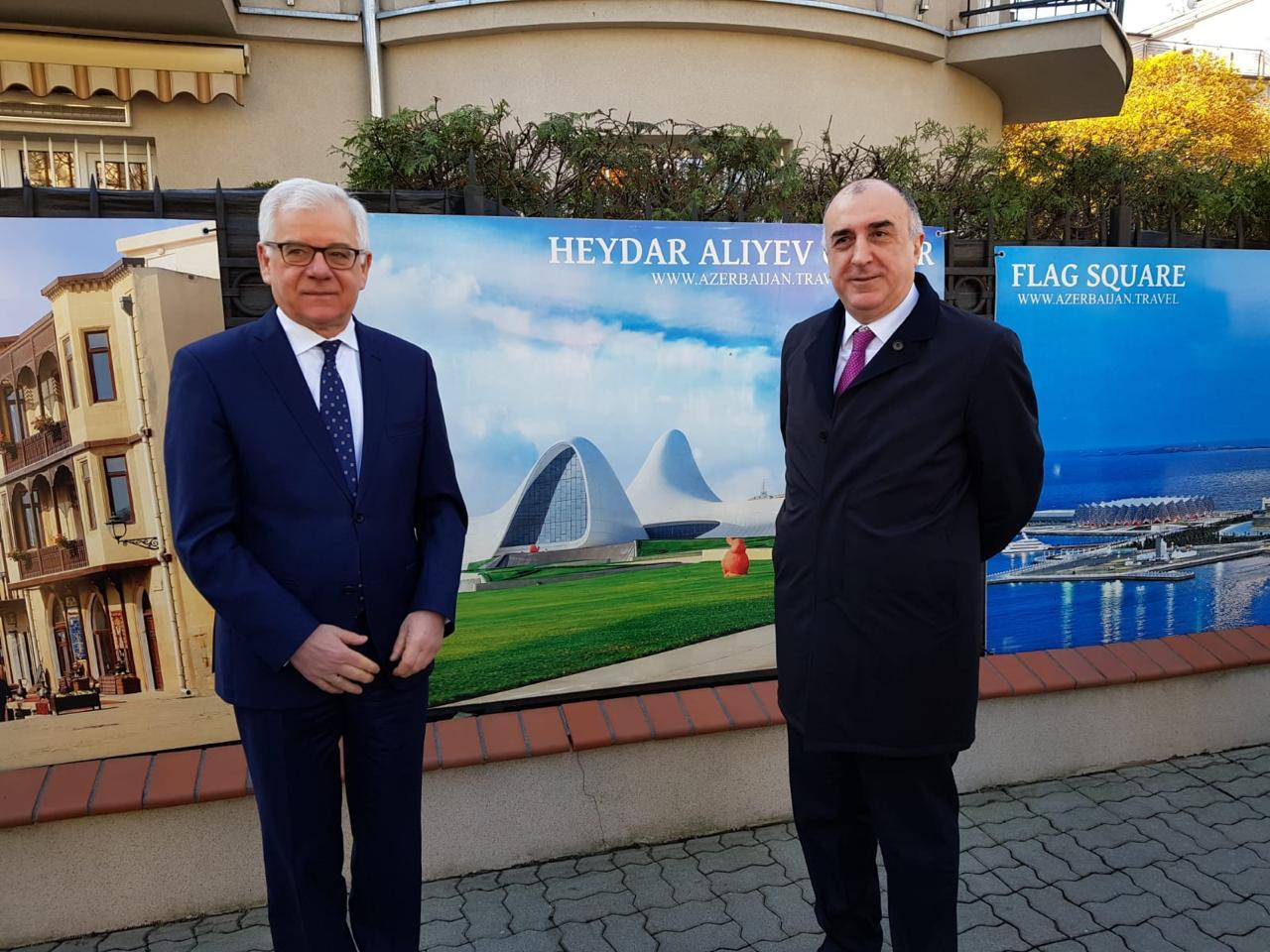 FM Mammadyarov takes part in opening of ADR memorial plaque in Poland