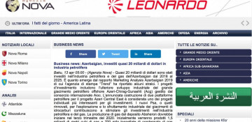 Azerbaijan's oil industry in Italian media spotlight