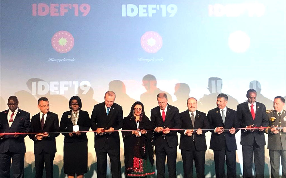 Azerbaijani defense minister attends opening of IDEF-2019 in Istanbul 