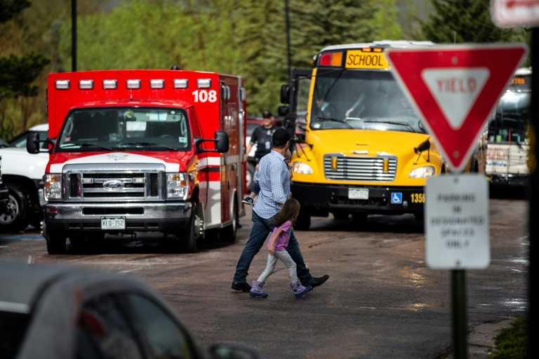 Eight students wounded in US school shooting near Columbine