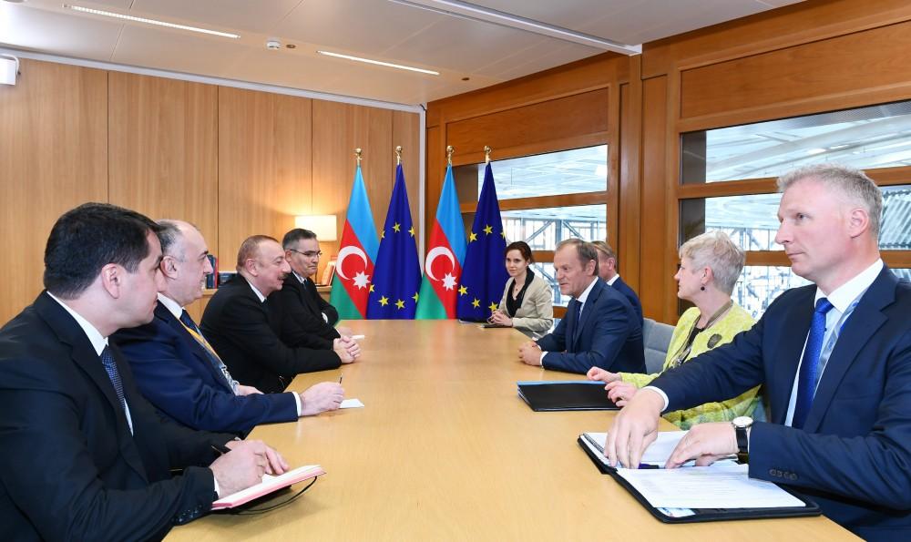 President Ilham Aliyev met with President of European Council