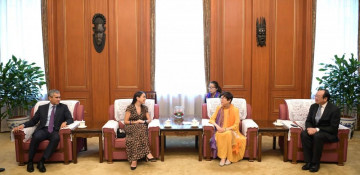 Leyla Aliyeva meets president of Chinese People's Association for Friendship with Foreign Countries in Beijing
