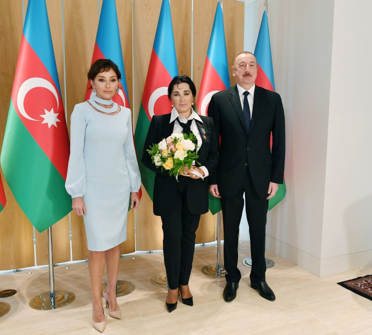 Azerbaijani president and first lady meet president of Russian Rhythmic Gymnastics Federation