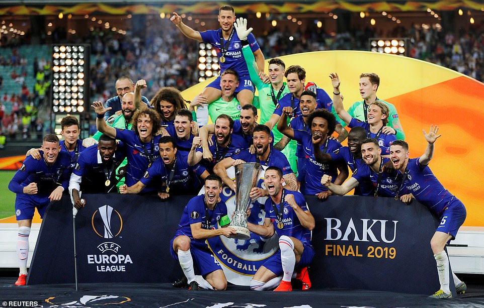 Chelsea beat Arsenal 4-1 to win Europa League final in Baku