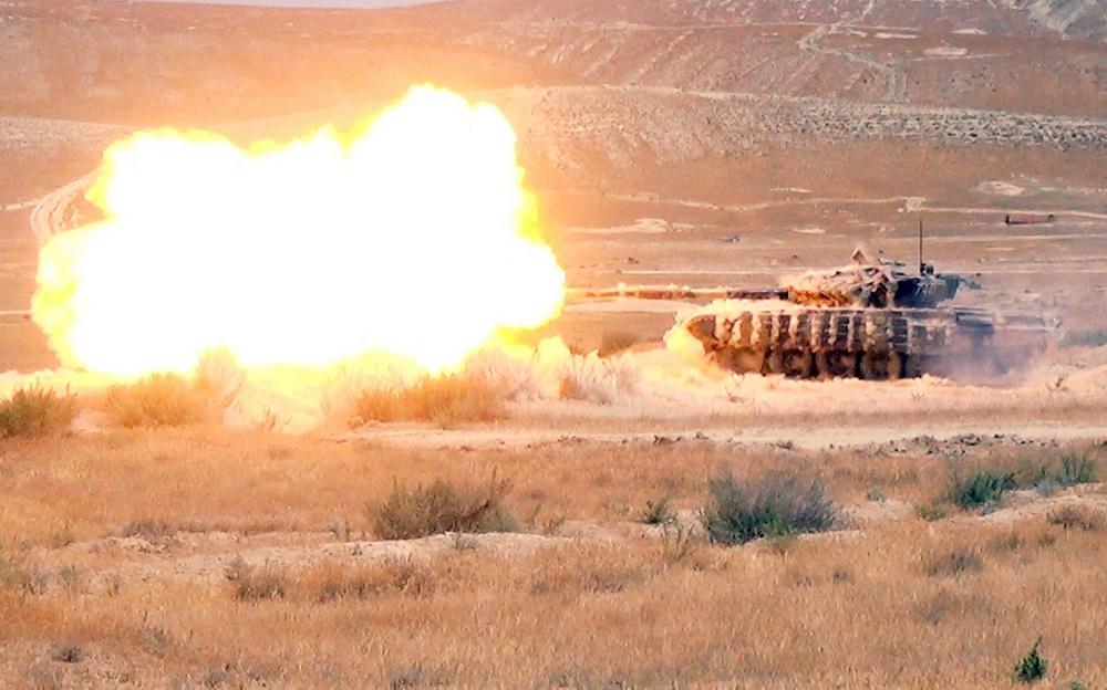 Azerbaijani army holds exercises at combined-arms range - VIDEO