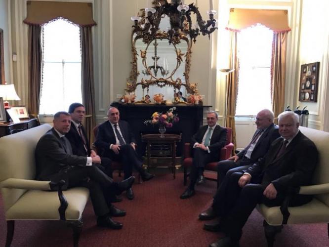 Meeting between Azerbaijani and Armenian FMs starts in Washington - VIDEO