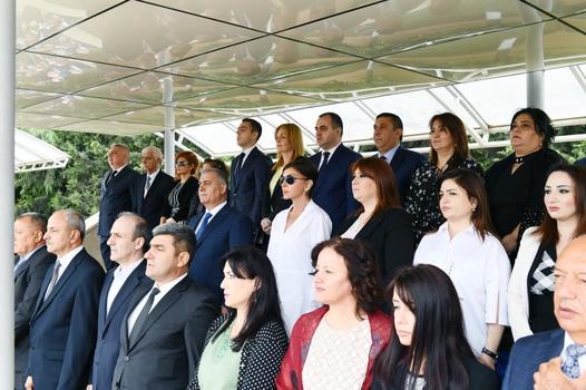 Mehriban Aliyeva attends ceremony to transfer Azerbaijan's State Security Service soldiers to reserve units