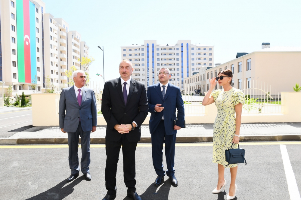President Ilham Aliyev attends opening of new residential complex for IDPs - PHOTOS