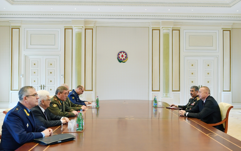 President Ilham Aliyev receives Russian General Staff Chief
