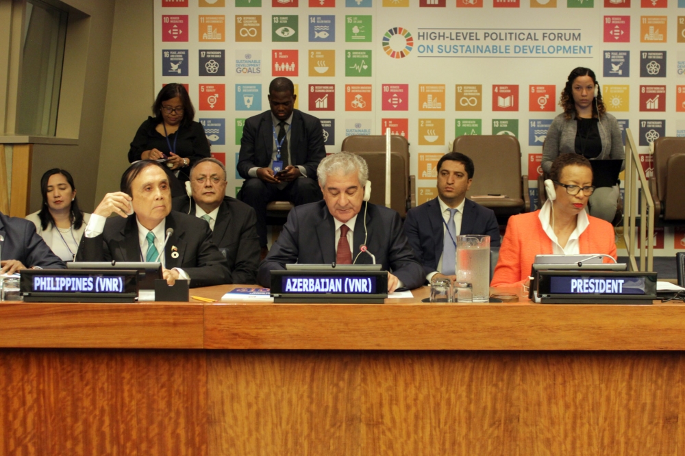 Azerbaijan presents its second voluntary national review at High-Level Political Forum on Sustainable Development