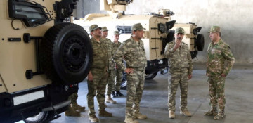 Azerbaijani defense minister inspects combat capability of military units 