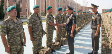 Azerbaijani peacekeepers leave for Afghanistan
