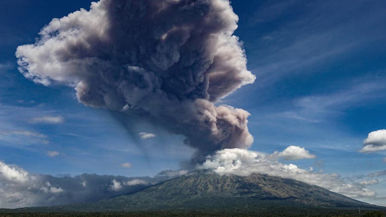 Indonesian volcano erupts near third-biggest city
