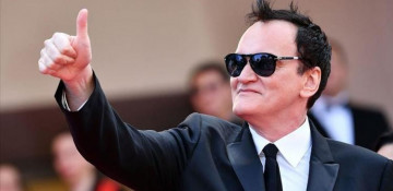 Quentin Tarantino presents new film in Moscow
