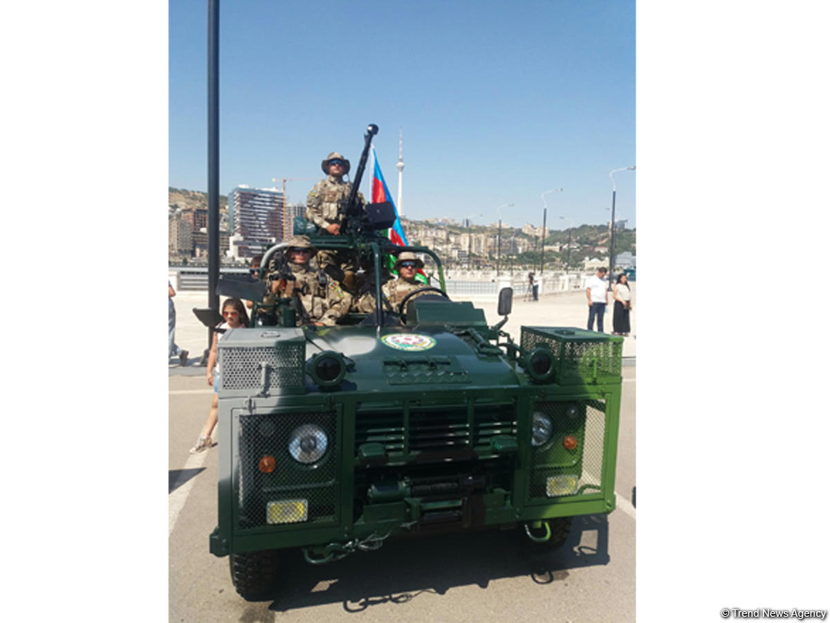 Azerbaijani State Border Service showcases fully modernized combat vehicle