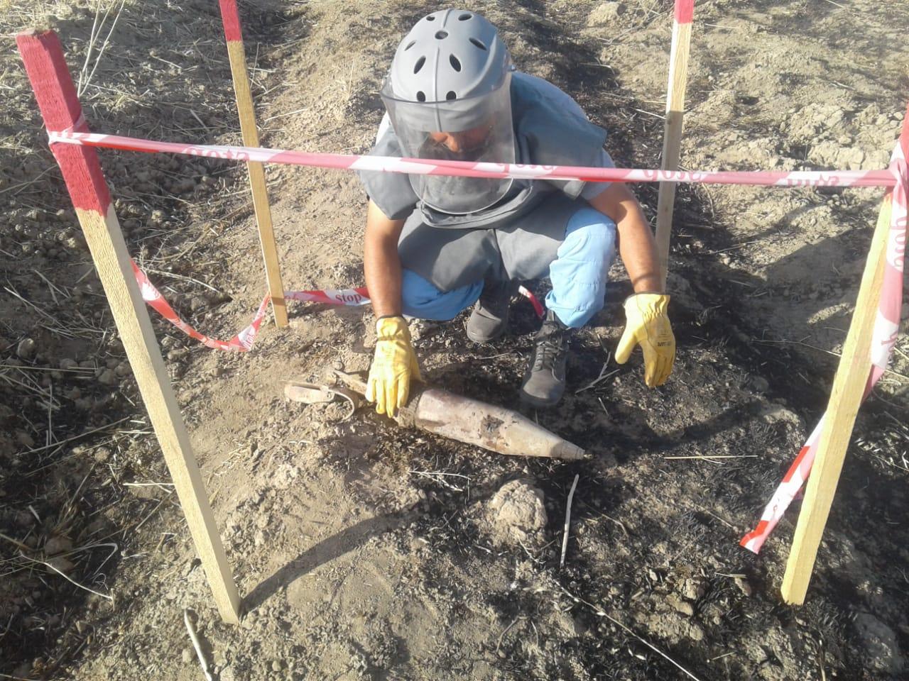 Unexploded cannon shell discovered in Azerbaijan’s Fizuli district 