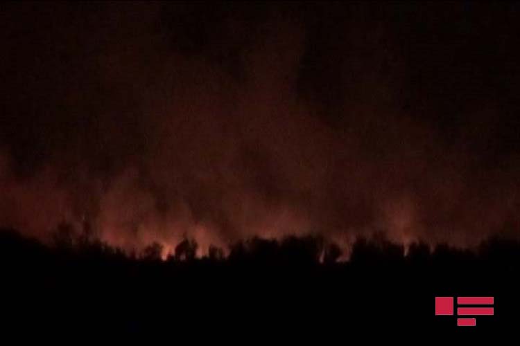 Armenians set fire in Gulluja village of Aghdam