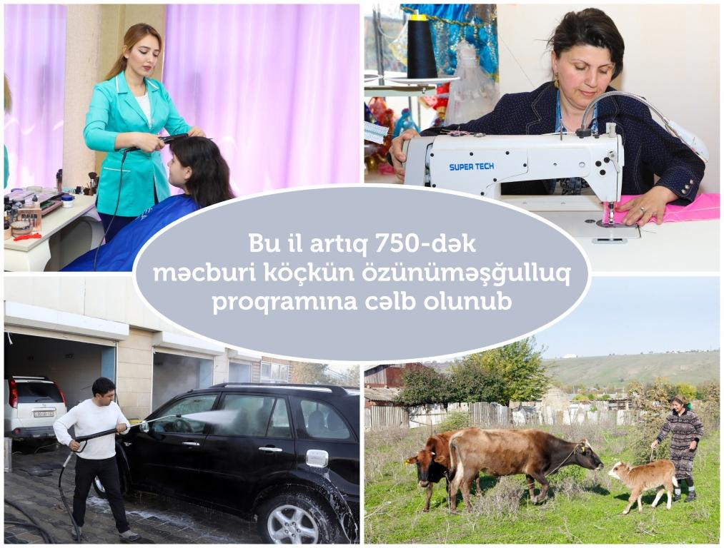 Up to 750 internally displaced people involved in self-employment program in Azerbaijan since early 2019