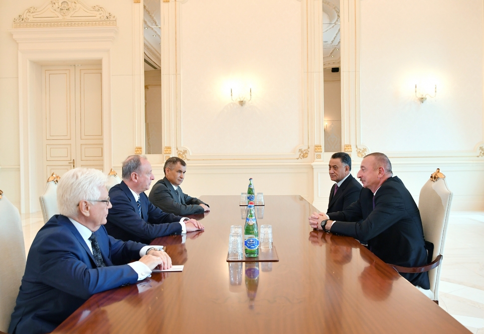 President Ilham Aliyev received delegation led by secretary of Russian Security Council