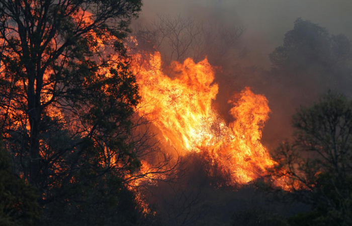 Heavy winds fan Australian bushfires, disrupt flights