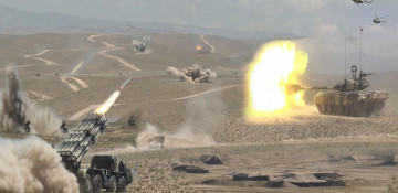 Troops of Azerbaijan's Nakhchivan garrison start command and staff exercises