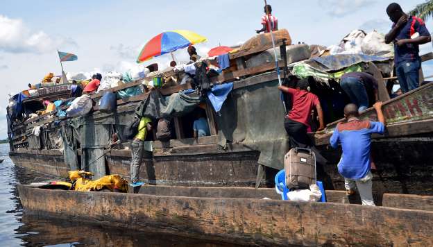 36 missing after boat sinks in Congo river