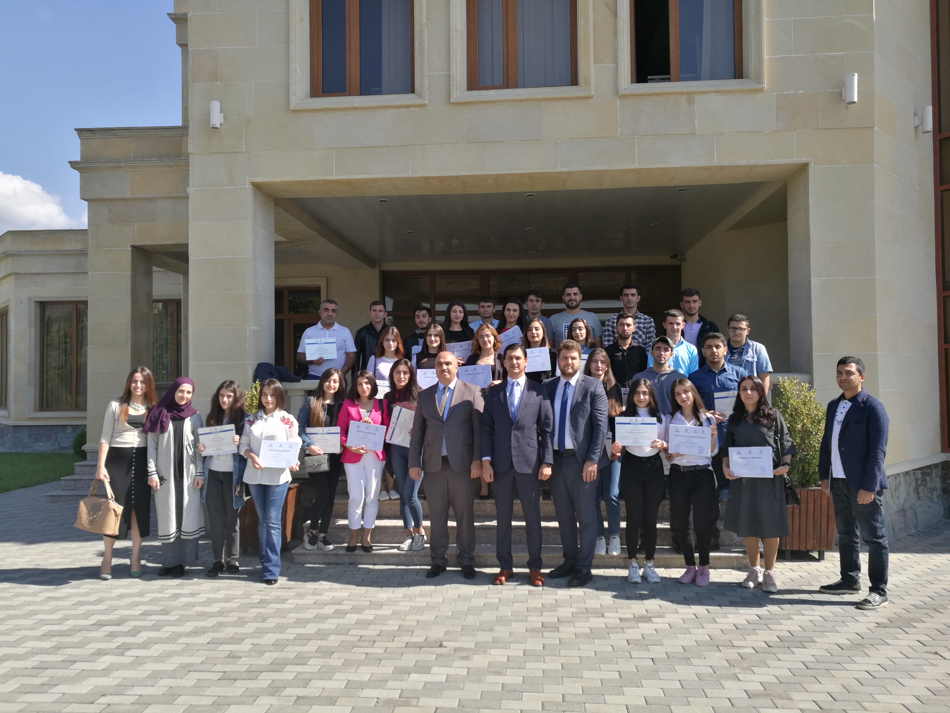 IOM Azerbaijan awards certificates to young people who completed vocational training in the region