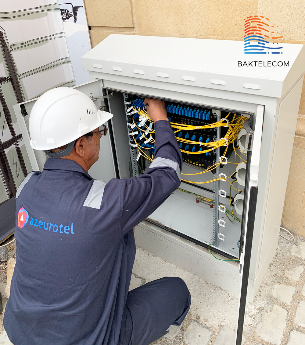 Central streets of Baku to be covered by fiber optic network 