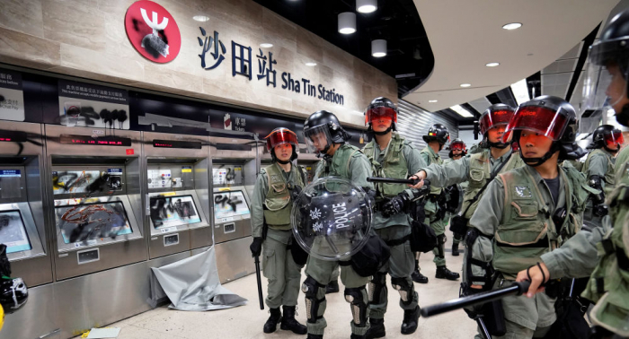 Over 180 people detained during anti-government protests in Hong Kong
