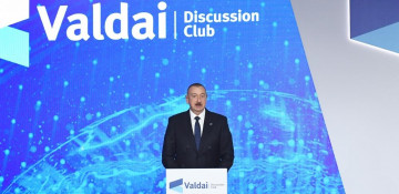 Azerbaijani President attends plenary session of the 16th Annual Meeting of the Valdai Discussion Club