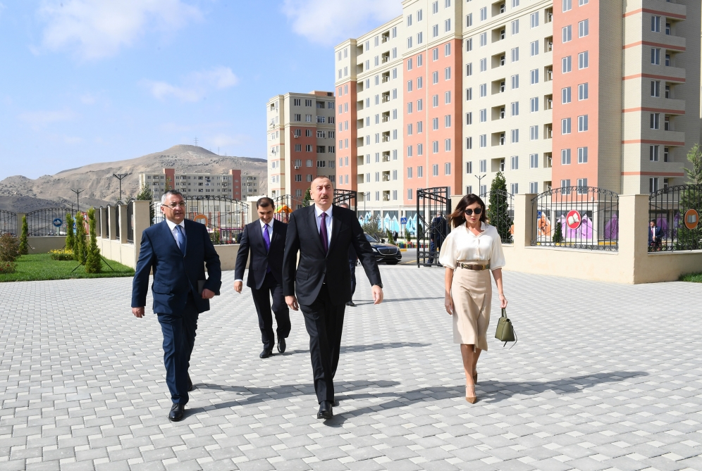 President Ilham Aliyev inaugurated Gobu Park-2 residential complex for IDPs in Garadagh district 