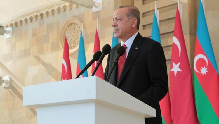 Turkish President gratitudes Azerbaijan for support to the Peace Spring op