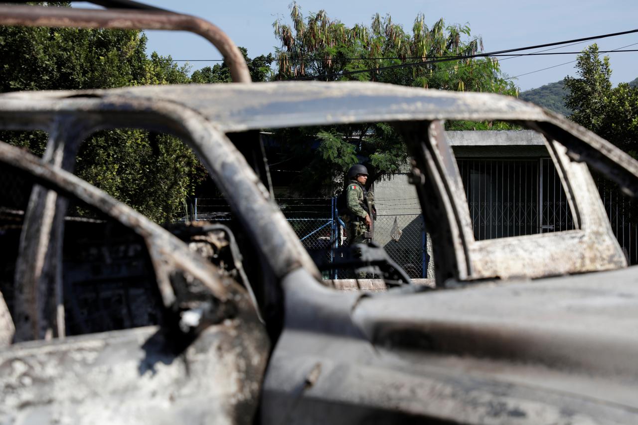 More than a dozen police killed in ambush in violent Mexican state