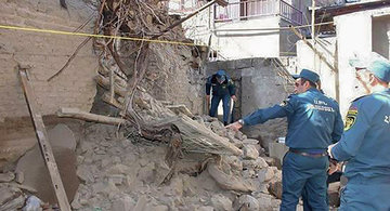 Building collapses in Armenia's Kapan, two people remain under ruin