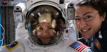 Two NASA astronauts complete first-ever all-female spacewalk