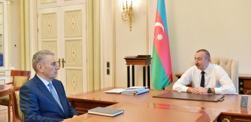 President Aliyev receives Deputy PM Ali Hasanov as he submitted his resignation letter