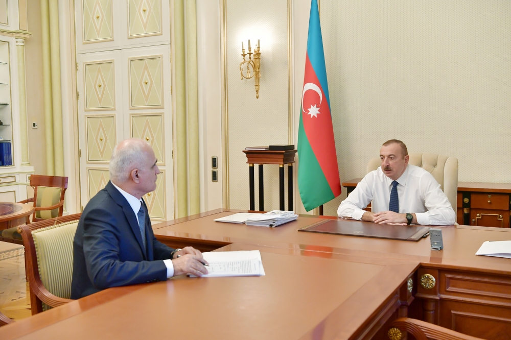 President Ilham Aliyev received Shahin Mustafayev in connection with his appointment to new post