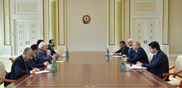 Azerbaijani President receives delegation led by Iranian Foreign Minister