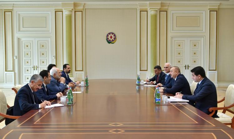 Azerbaijani President receives delegation led by Iranian Foreign Minister