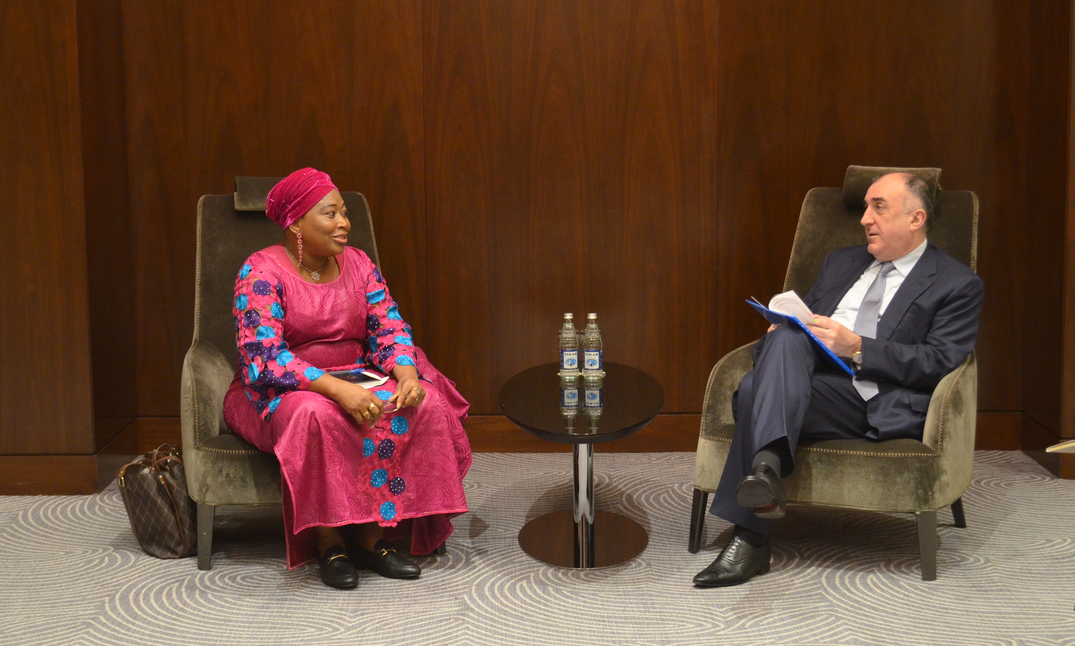 Azerbaijani FM meets commissioner of African Union Commission 