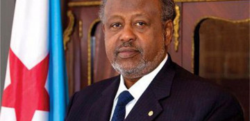 Djibouti President Ismail Omar Guelleh arrives in Azerbaijan