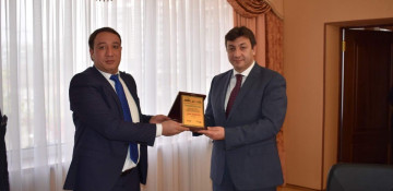 Azerbaijan's ambassador to Ukraine Azer Khudiyev awarded with certificate of appreciation